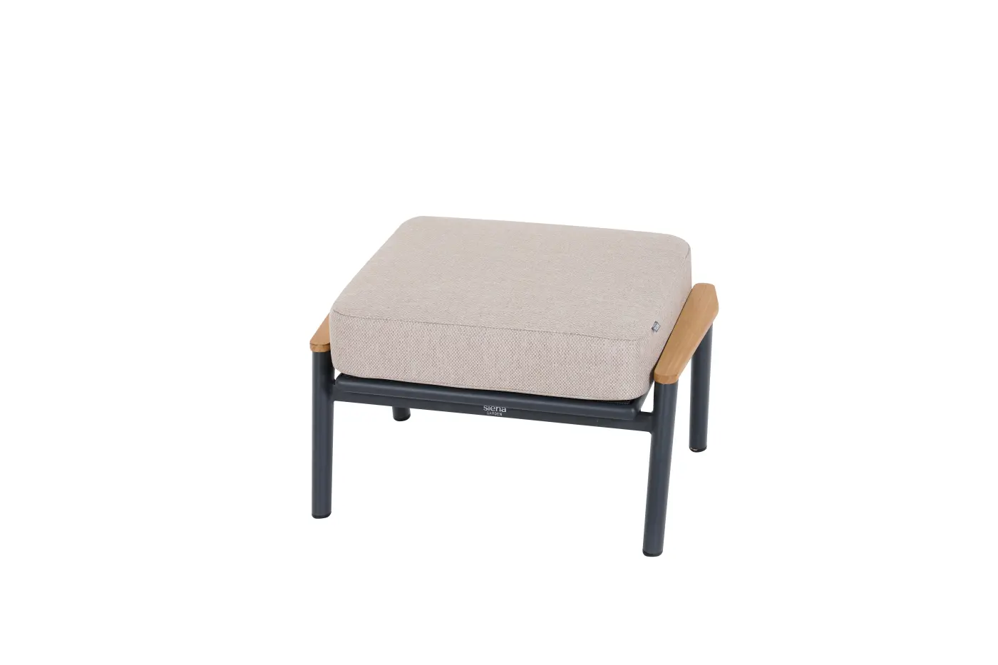 Hocker_mattanthrazit mattanthrazit, sandstone, Holzfarben -  CORTINA