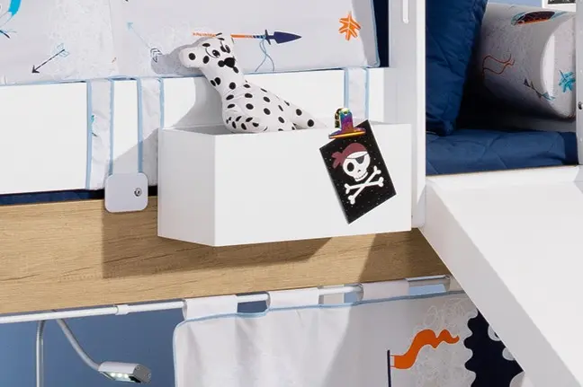 Regal für Bett KIRA