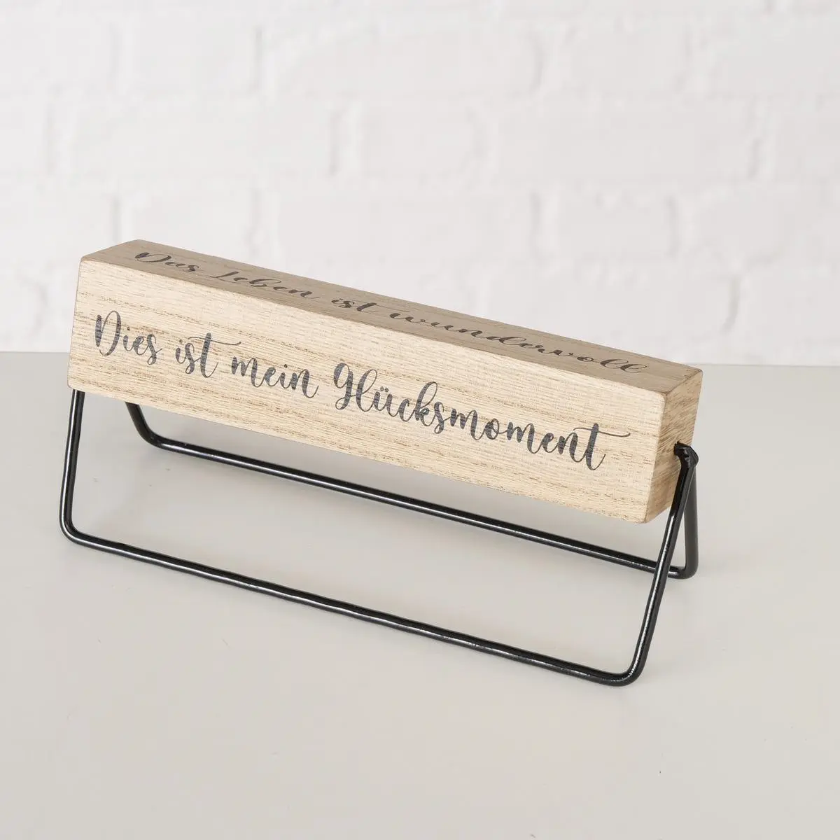 Schild 600, 750 Natur, Schwarz - 2026879 GLÜCKSMOMENT