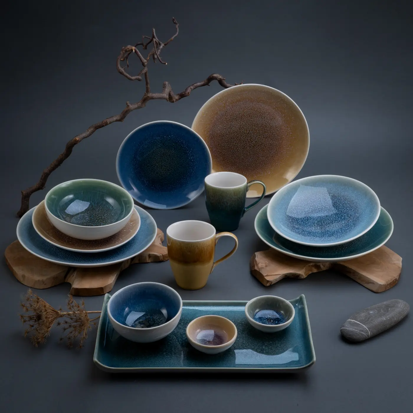 Dessertteller Blau -  CALDERA