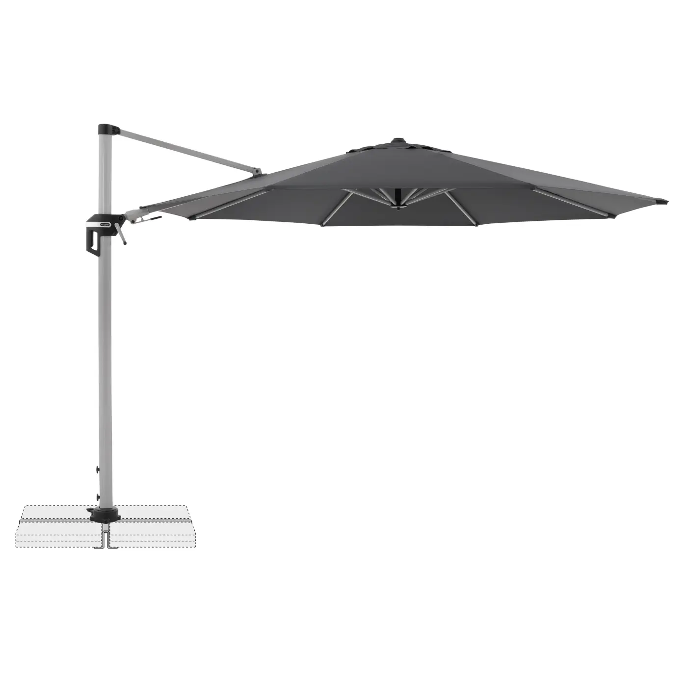 Pendelschirm Anthrazit - 446251840 ACTIVE