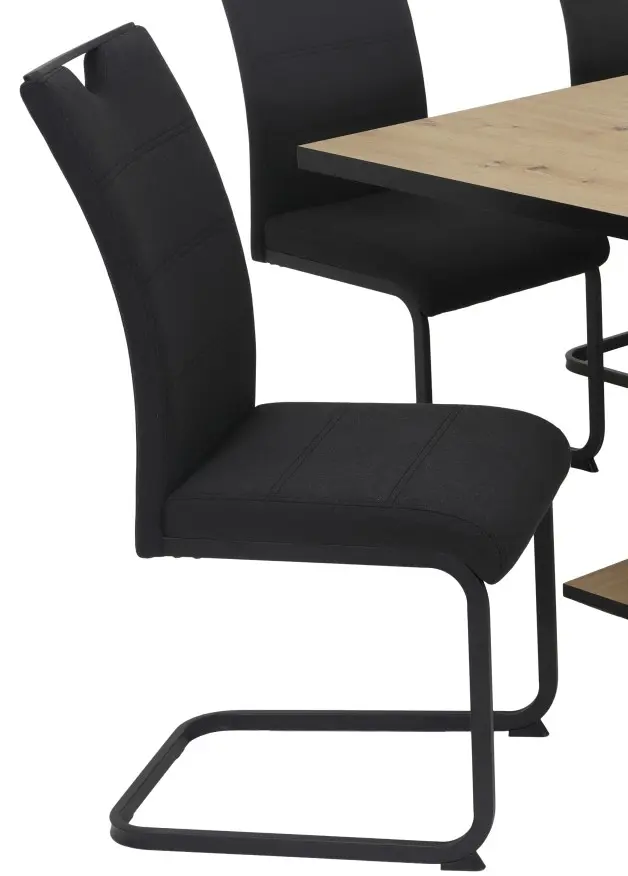 Schwingstuhl_03 03 Microfaser Vintage Schwarz -  MARS S