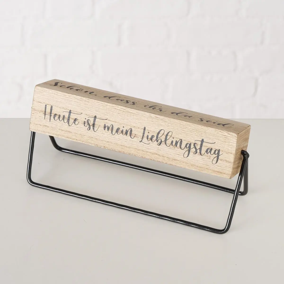 Schild 600, 750 Natur, Schwarz - 2026879 GLÜCKSMOMENT