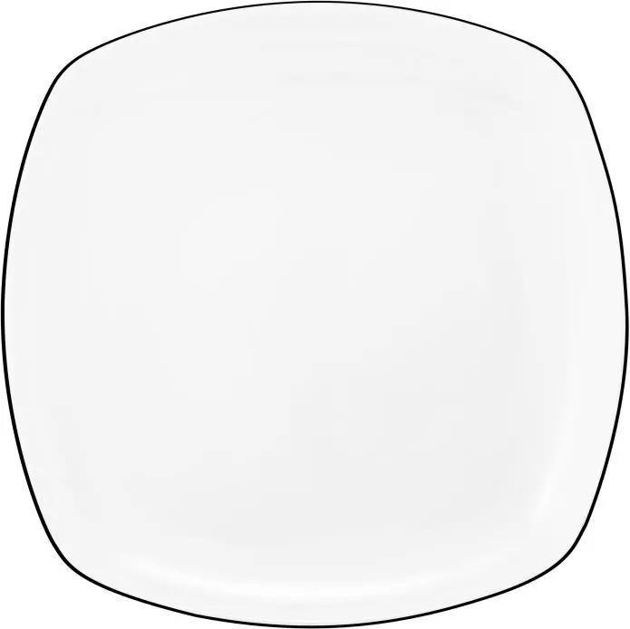 Frühstücksteller 001.750526 LIDO BLACK LINE