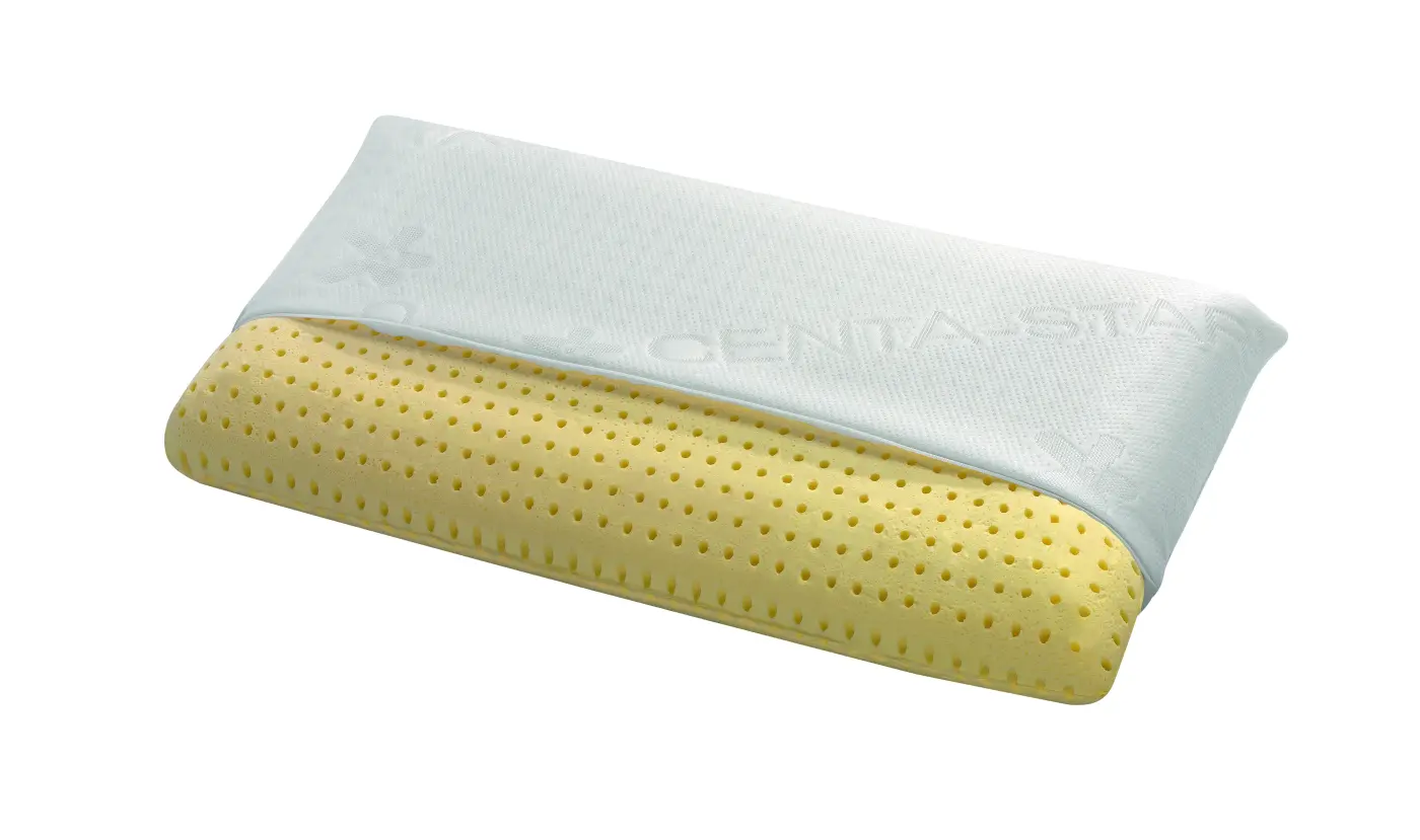 Spezialkopfkissen Weiß, Polyester/Polyamid/Lyocell/Klimastepp-Jersey/Latex - 2413.00 NACKENSTÜTZKISSEN COMFORT