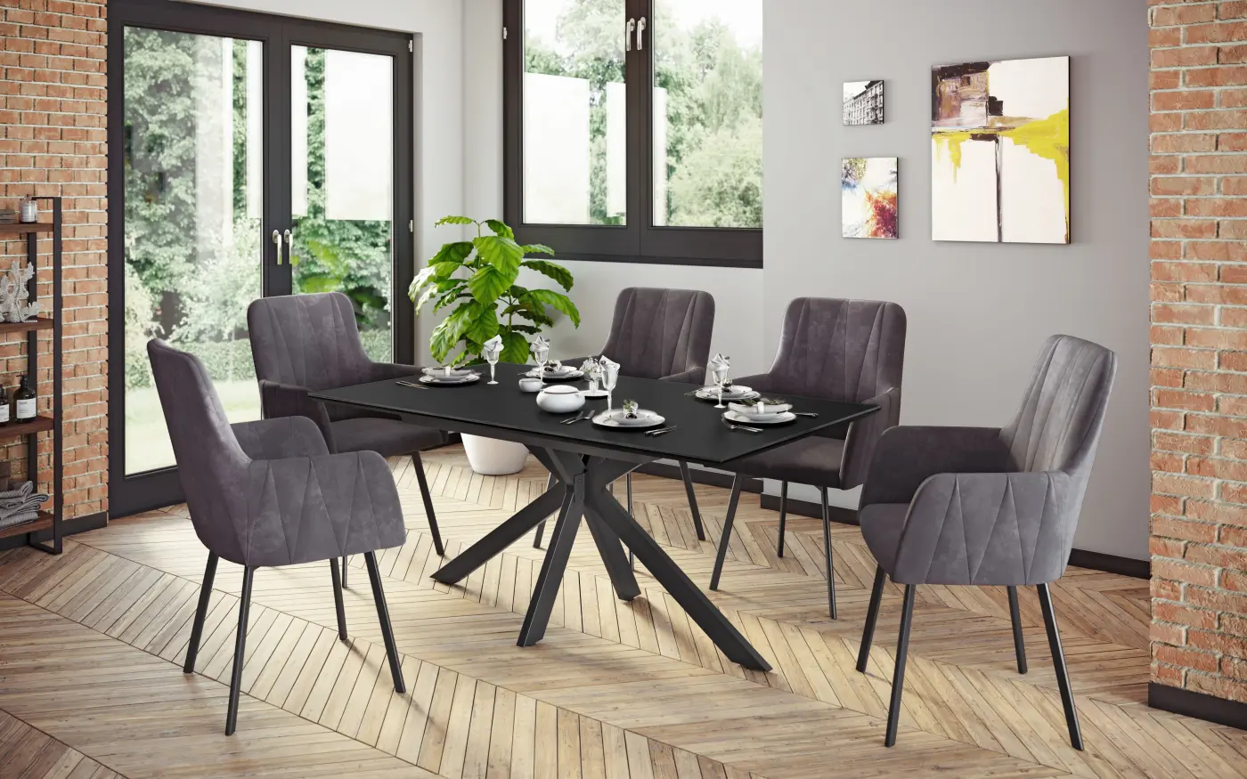 Sessel 46 Vintage Anthrazit - 920593 GESA S