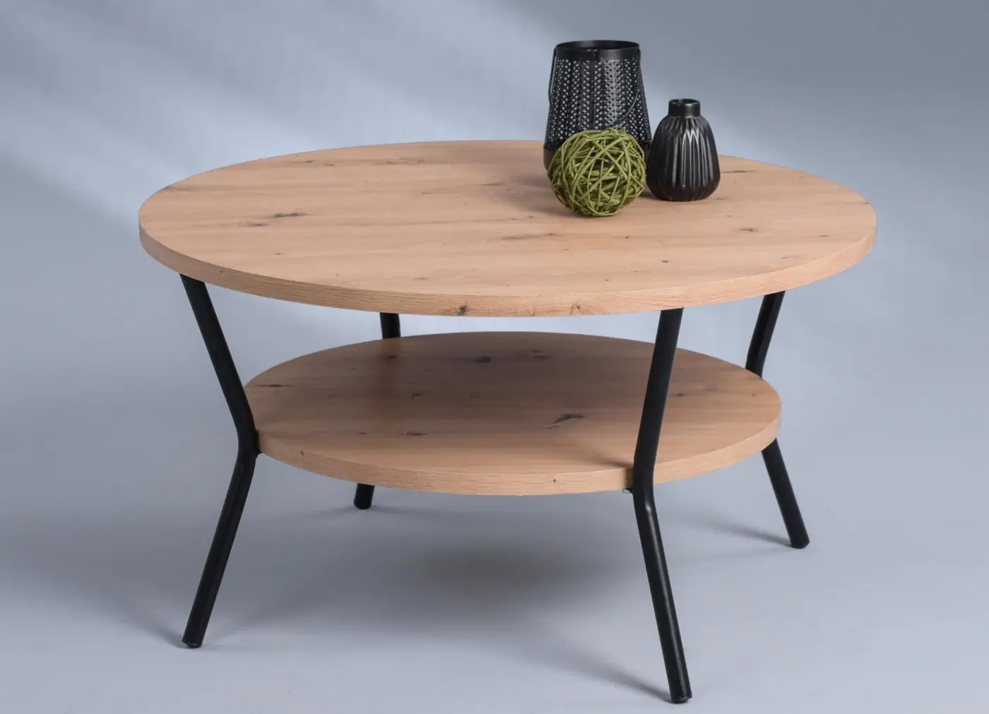 Couchtisch_Artisaneiche Artisaneiche Nb./Metall schwarz - 175568 AURORA