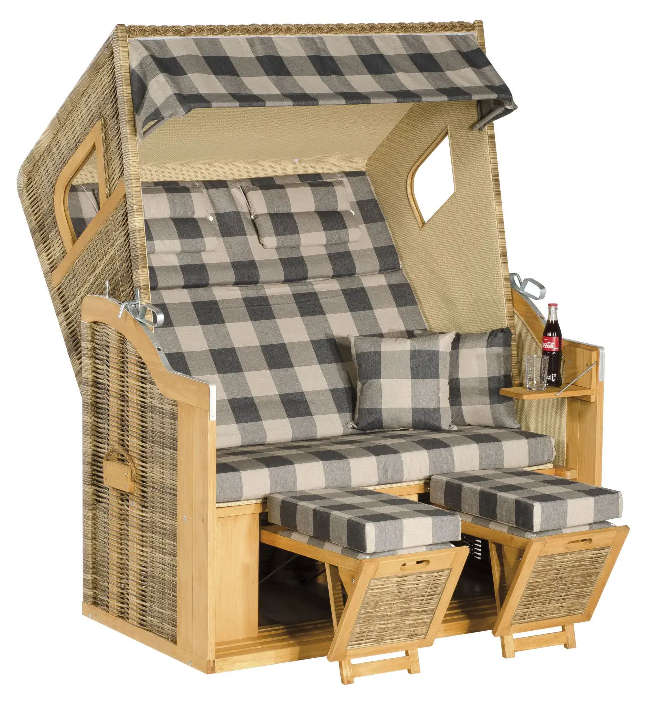 Gartenstrandkorb Rustikal 205Z COMFORT XL 70086004-1209